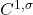 C^{1,\sigma}
