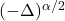 (-\Delta)^{\alpha/2}